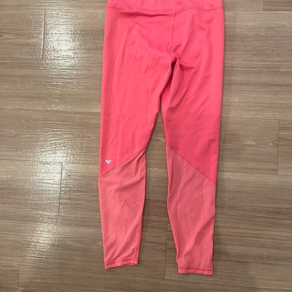 IVL Women’s Pink Leggings with mesh detail